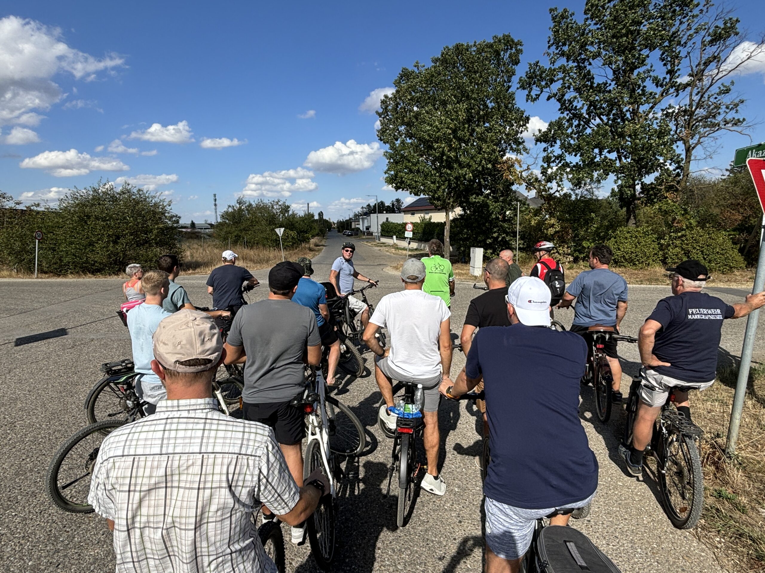 Radtour entlang der Grenzen unseres Einsatzgebietes und Mannschaftsgrillen